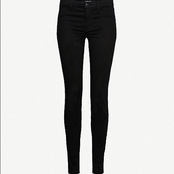J Brand Luxe Sateen black jeans - Picture 2 of 2